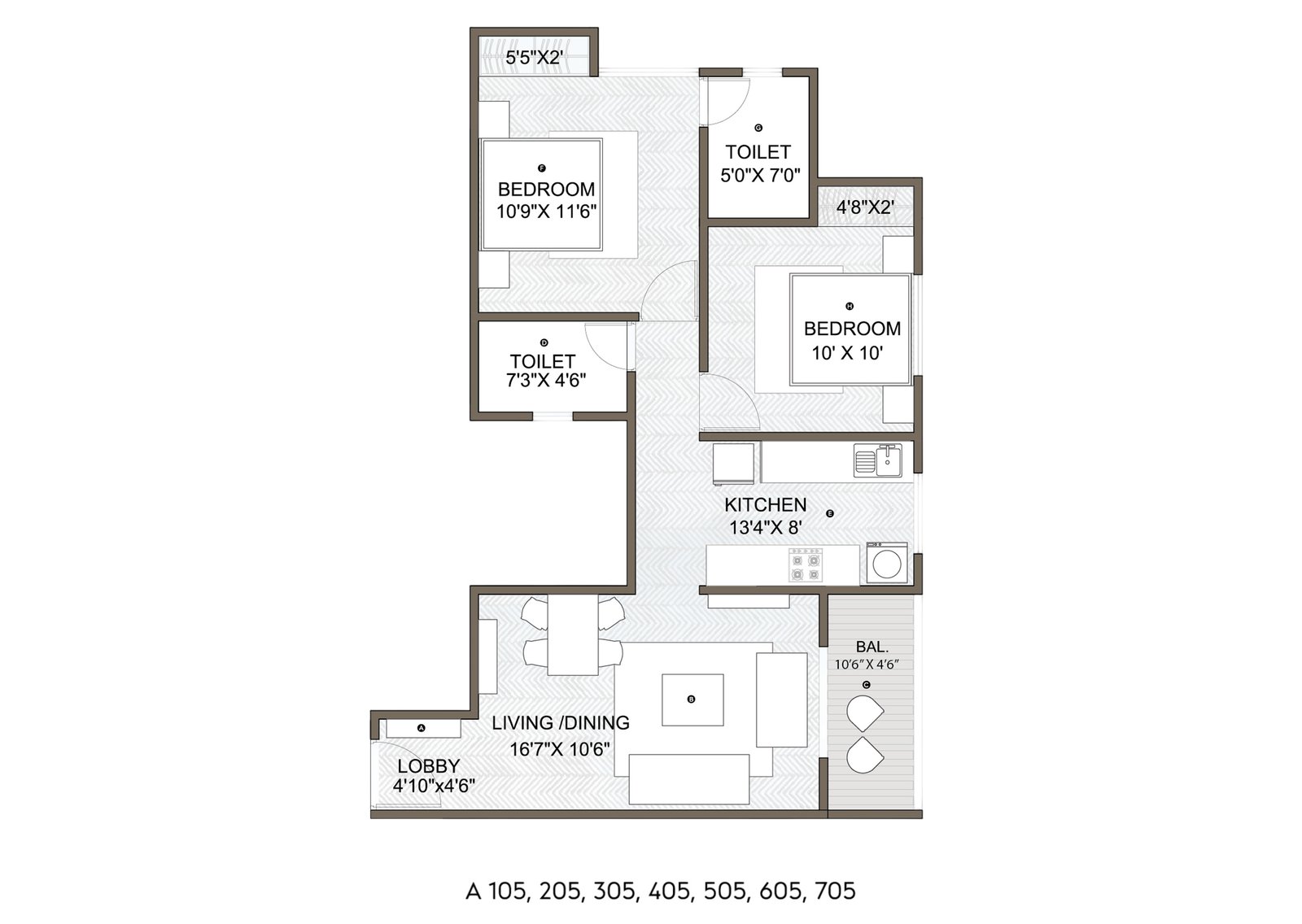 2-BHK-(Type-1)